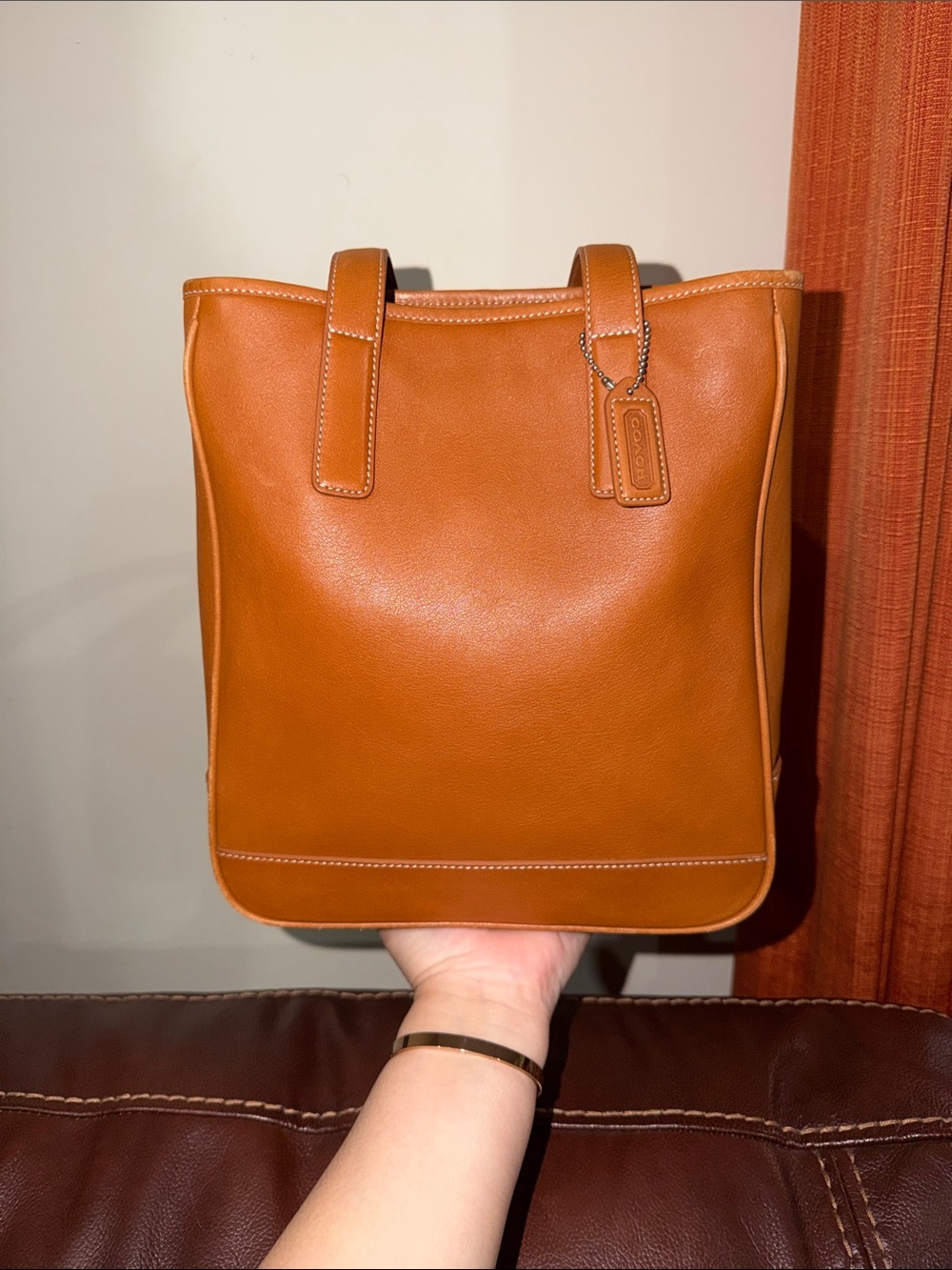 ‼️Vintage Coach Leather Hampton Tote Shoulder Bag